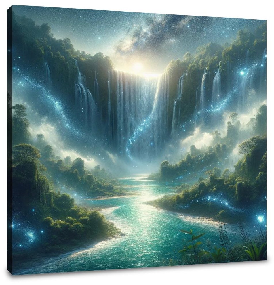 Stardust Falls Canvas