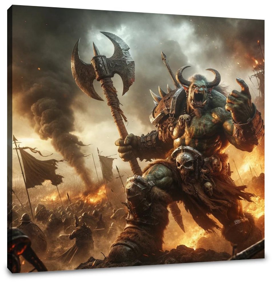 Orc War Cry Canvas