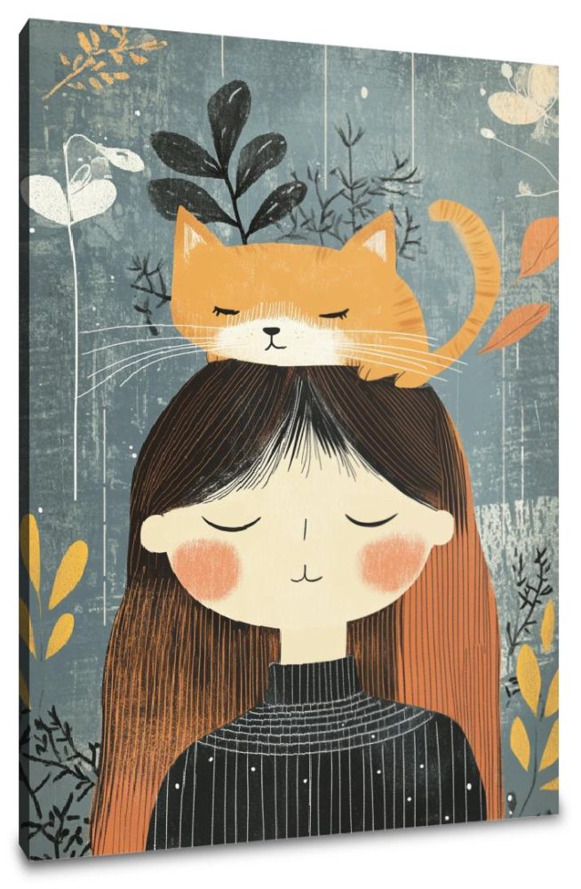 Cat-Headed Woman Canvas