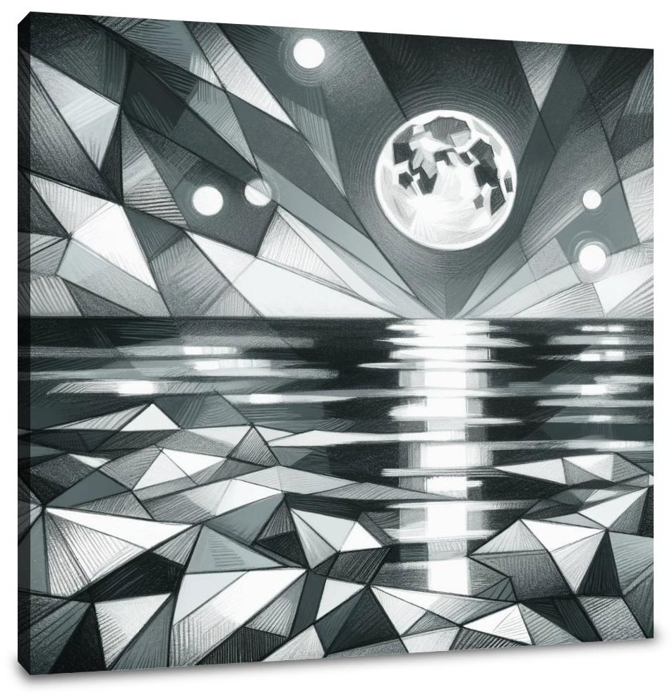 Lunar Reflections Canvas