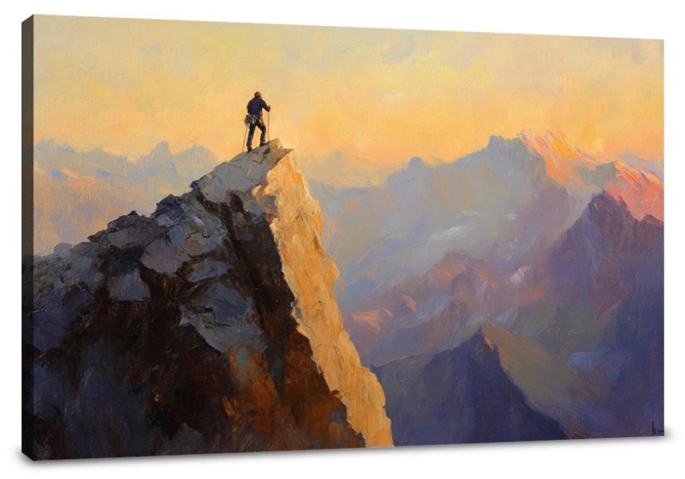 Courageous Ascent Canvas