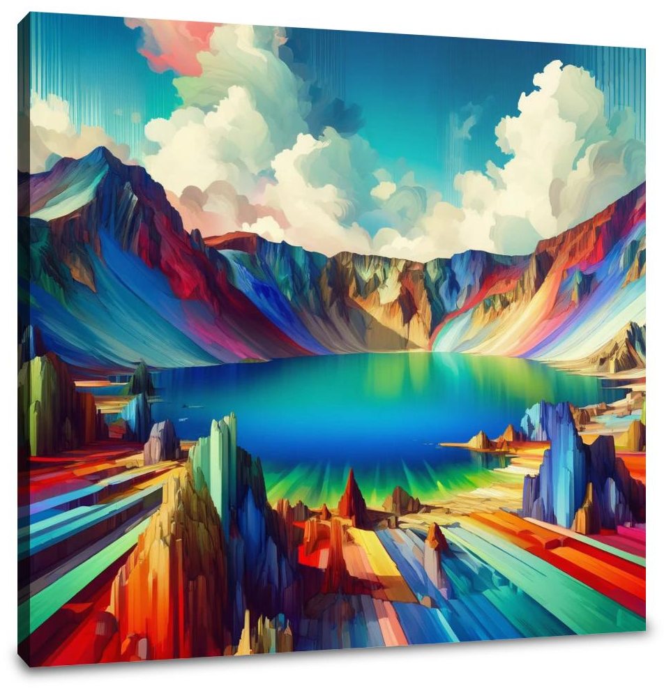 Surreal Crater Canvas
