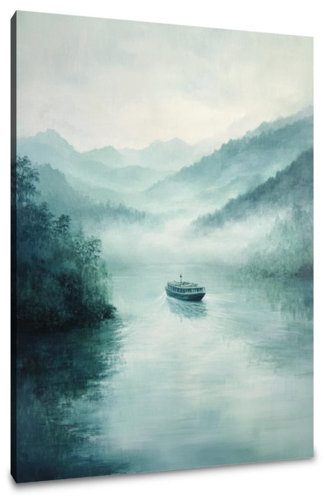 Misty Ferry Canvas