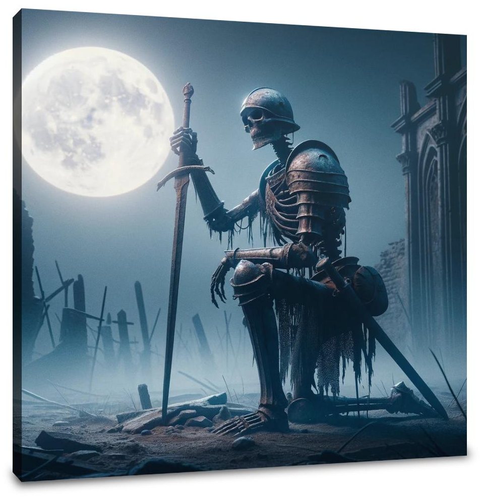 Guardian of the Forgotten Battlefield Canvas