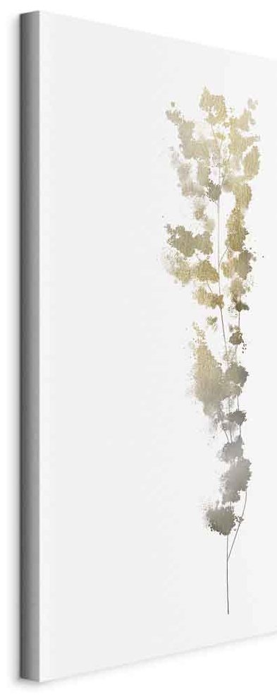 Leinwandbild - Golden Branch (1 Part) Vertical