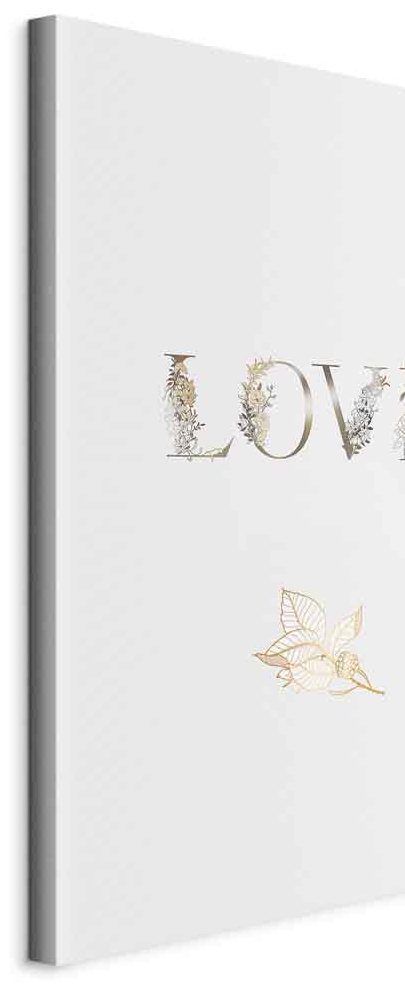 Leinwandbild - Love Is Strength (1 Part) Vertical