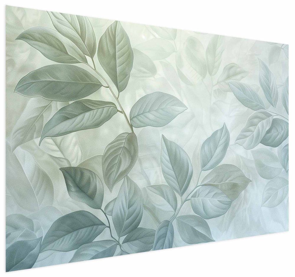Poster - Mint Leaves - large botanical motif