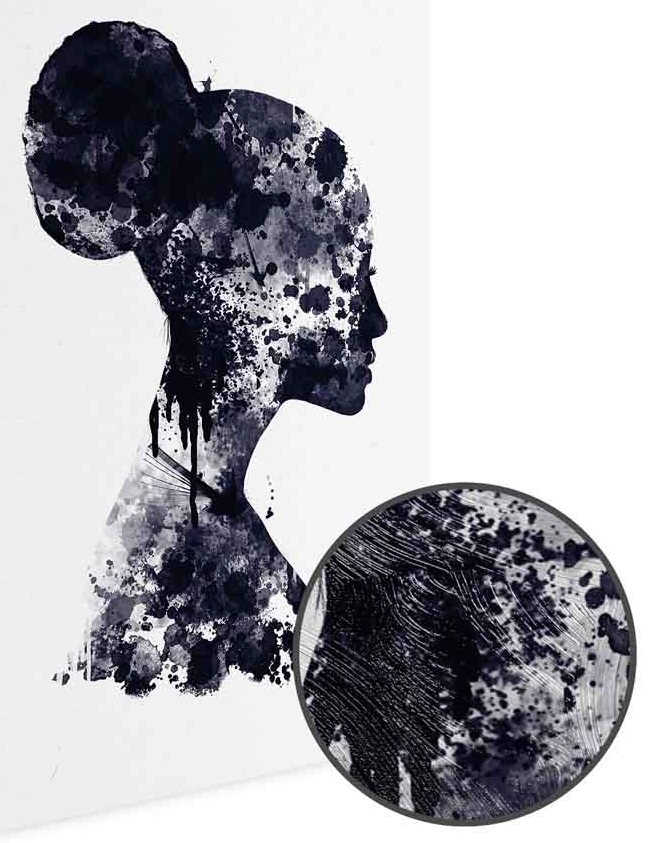 Leinwandbild - Abstract Profile (1 Part) Vertical