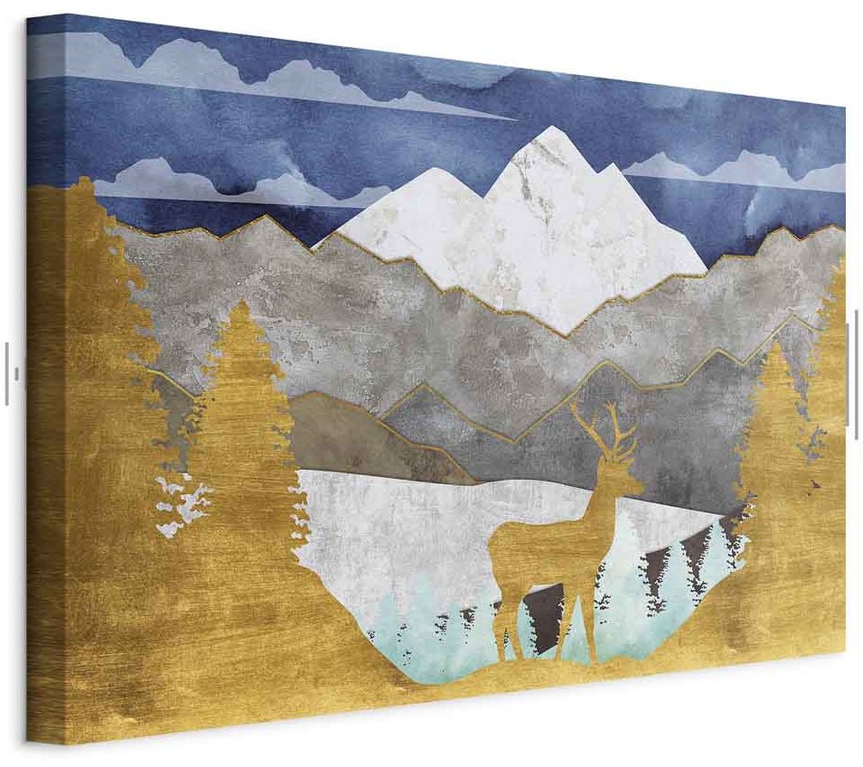 Leinwandbild - Golden Land (1 Part) Wide