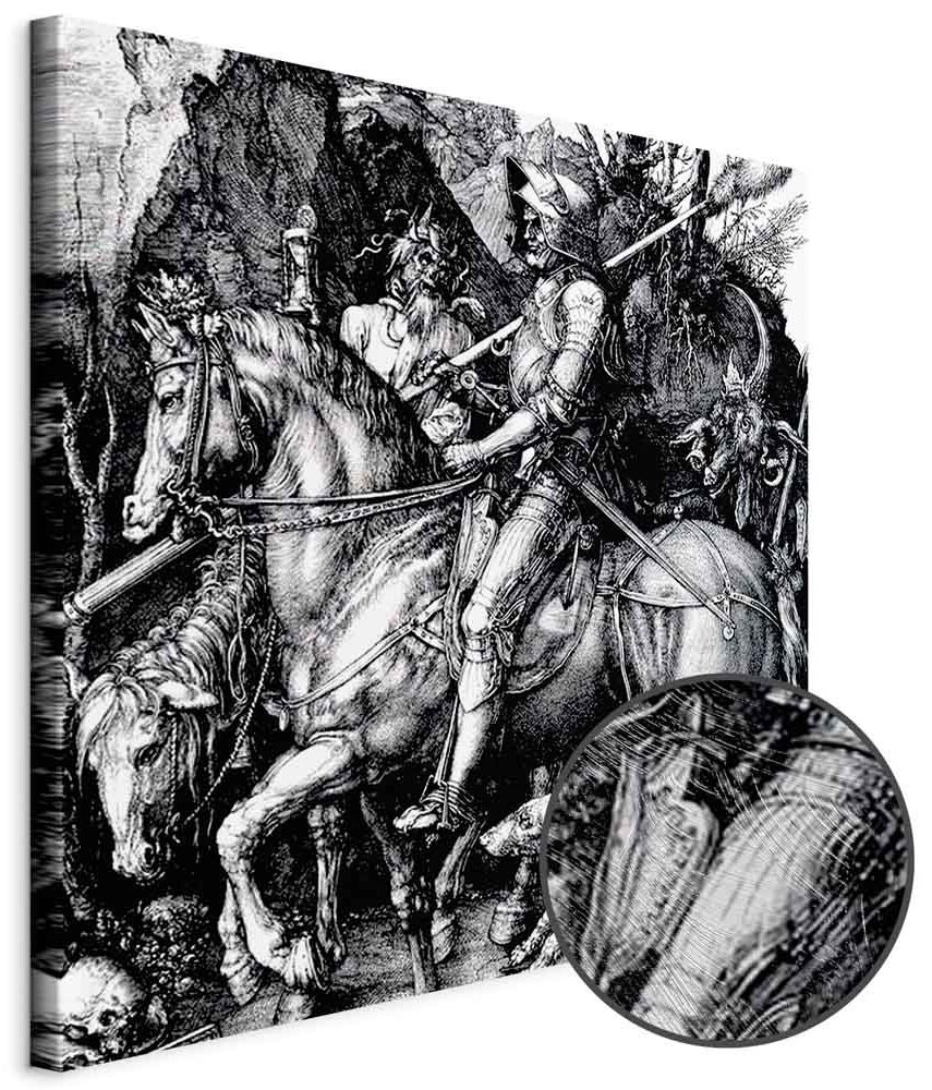 Leinwandbild - Albrecht Dürer – Knight, Death and the Devil