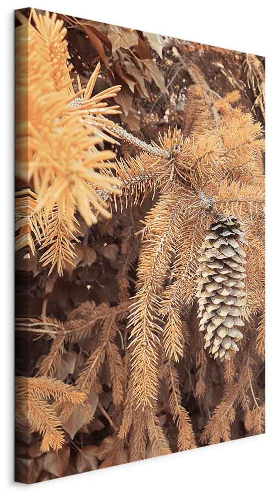 Leinwandbild - Golden Cone (1 Part) Vertical
