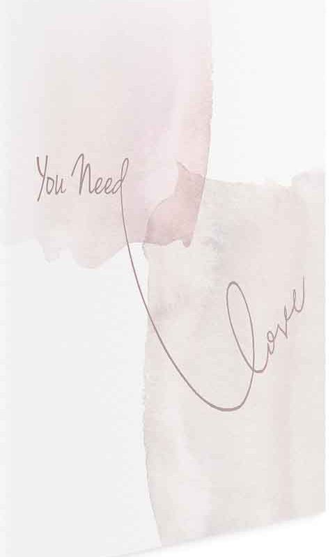 Leinwandbild - You Need Love (1 Part) Vertical