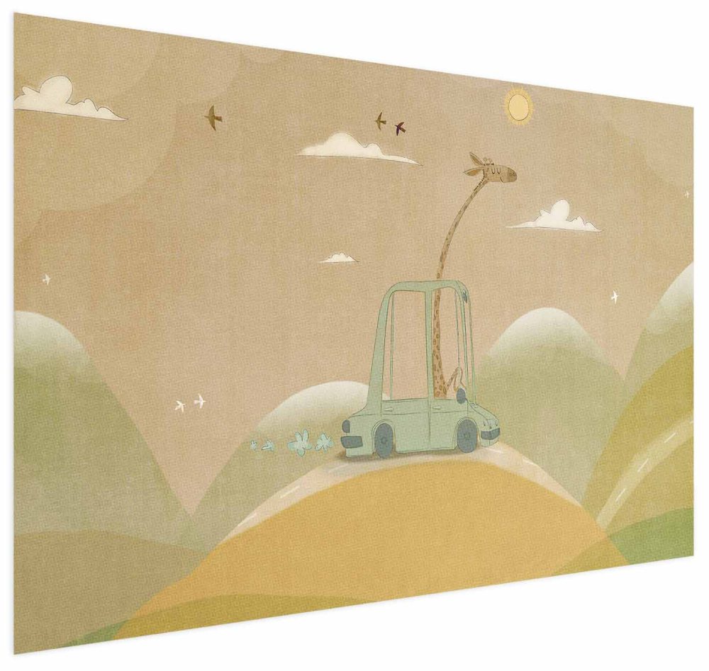 Poster - Traveling Giraffe