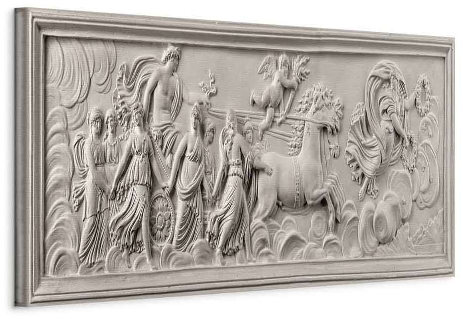 Leinwandbild - Relief: Apollo and Muses