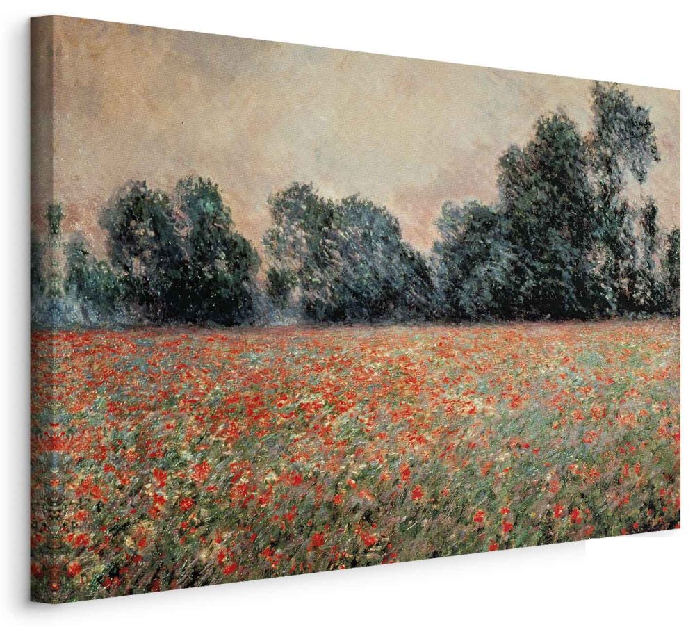 Leinwandbild - Claude Monet – Field with wild Poppies