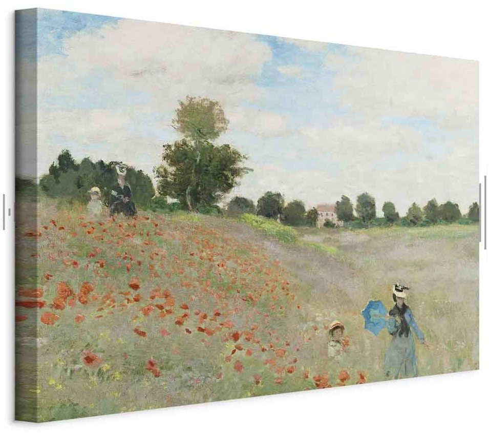 Leinwandbild - Claude Monet – Poppy Field near Argenteuil