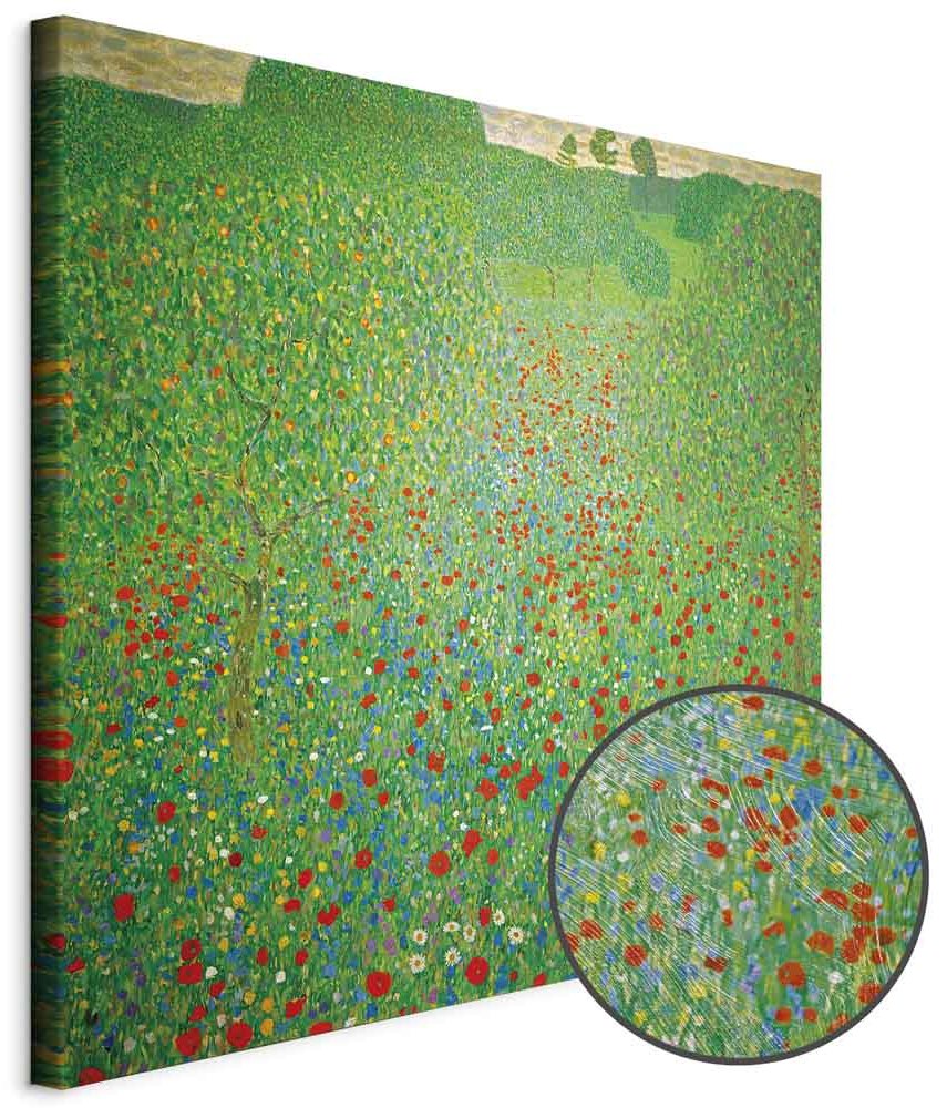 Leinwandbild - Gustav Klimt – Poppy Field