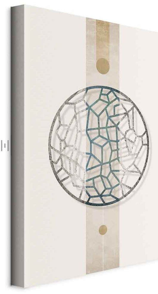 Leinwandbild - Circle with Artistic Details (1-part) - Abstract Shape
