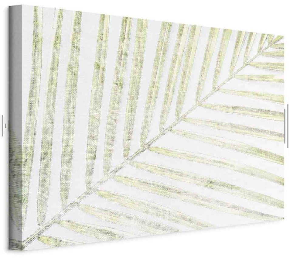 Leinwandbild - Palm Leaf (1 Part) Wide