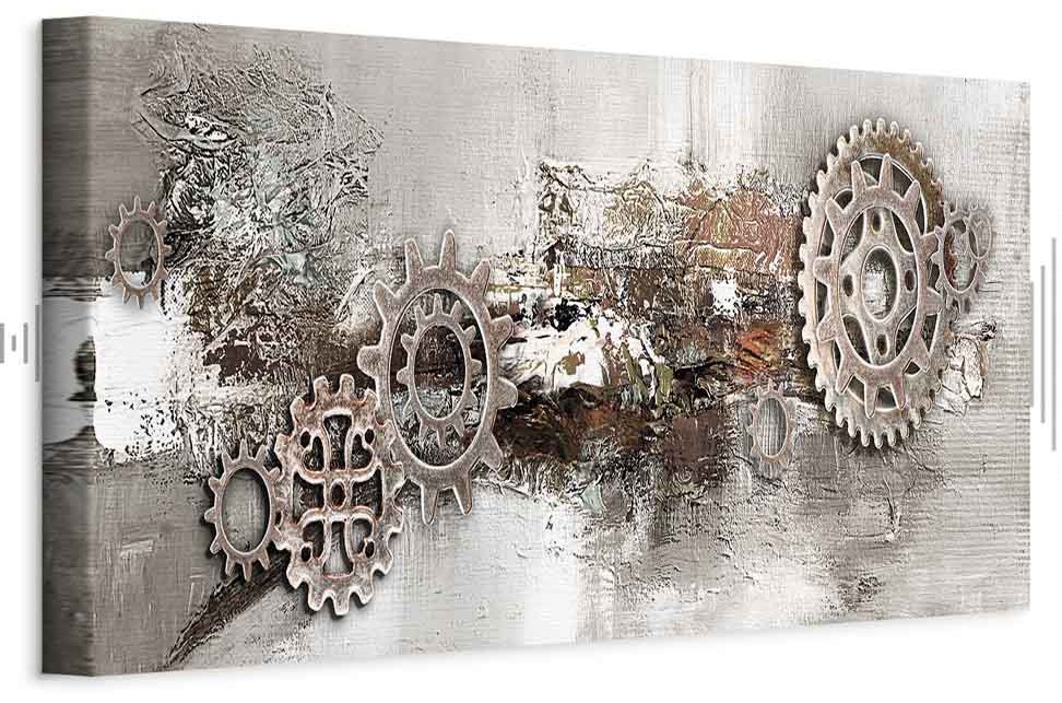 Leinwandbild - Steel Cranks (1 Part) Narrow