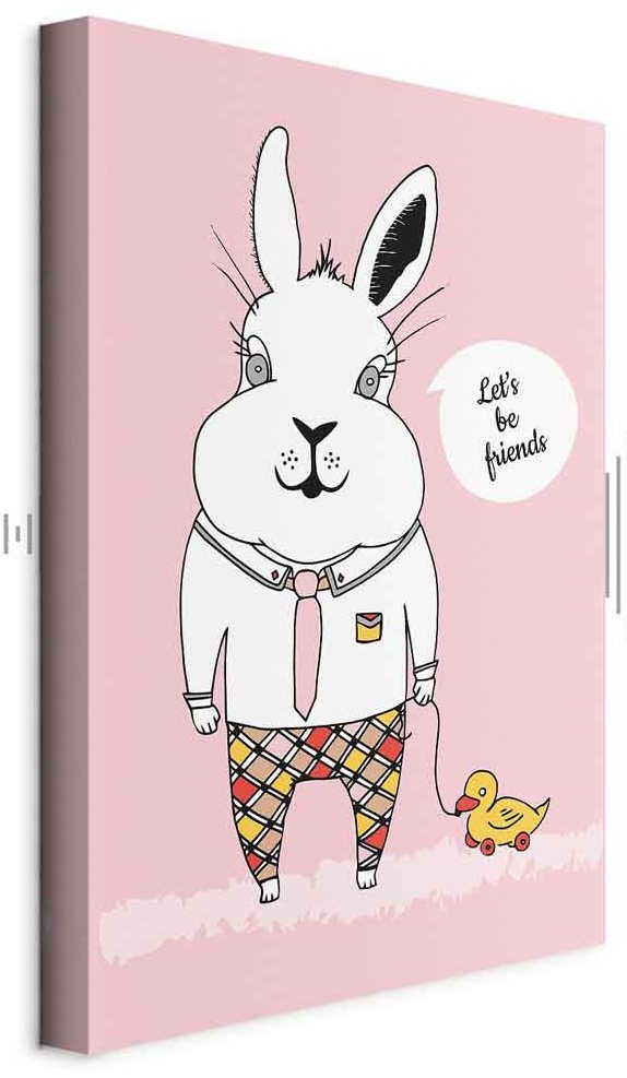 Leinwandbild - Rabbit's Friend (1 Part) Vertical