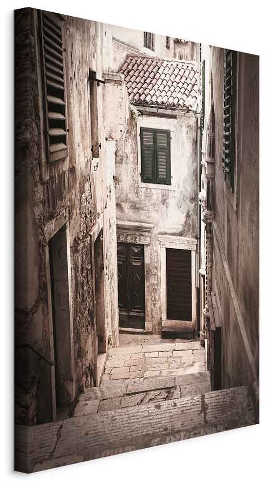 Leinwandbild - Retro Alley (1 Part) Vertical