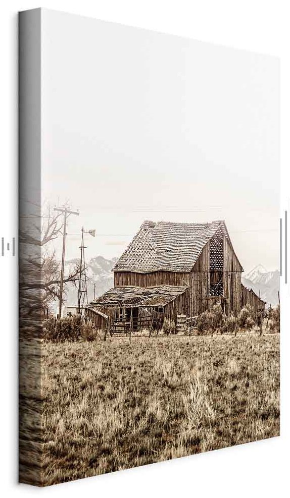 Leinwandbild - Abandoned Ranch (1 Part) Vertical