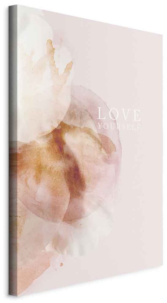 Leinwandbild - Love Yourself (1 Part) Vertical
