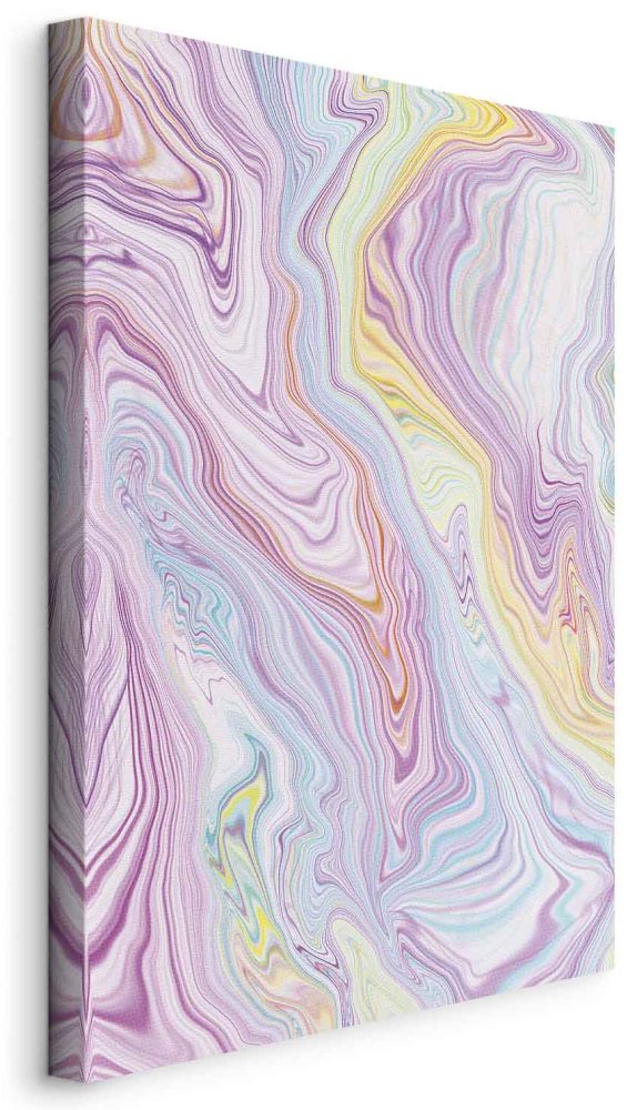 Leinwandbild - Colorful Dream - Abstract Shapes in Pastel Colors