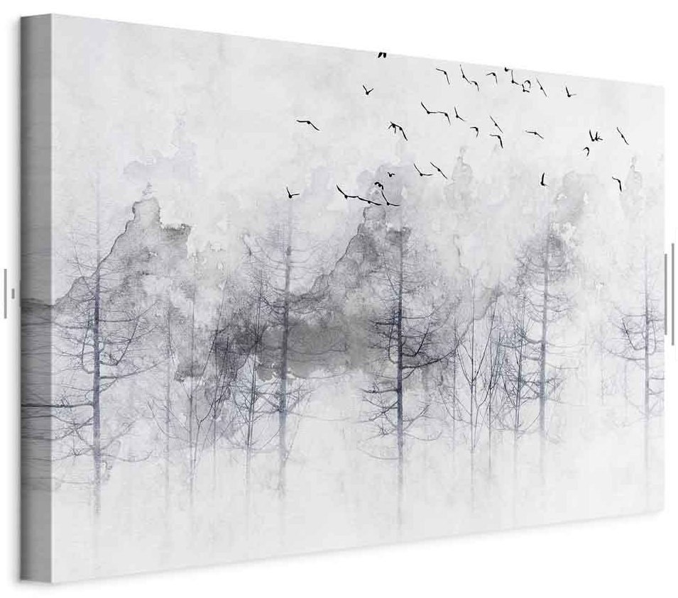 Leinwandbild - Winter Forest (1 Part) Wide