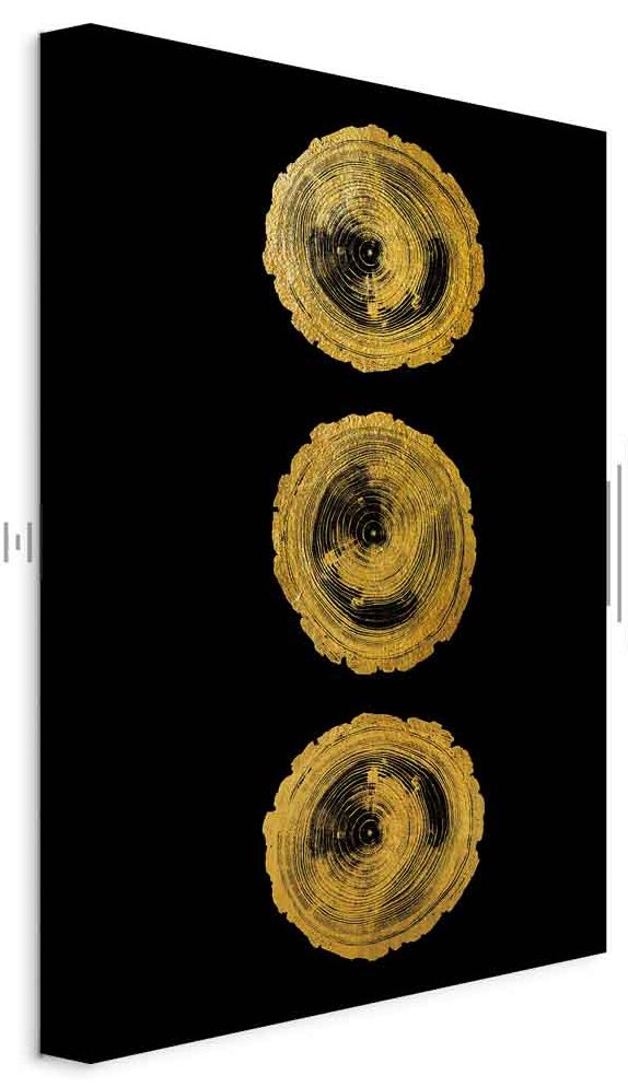 Leinwandbild - Golden Knots (1 Part) Vertical