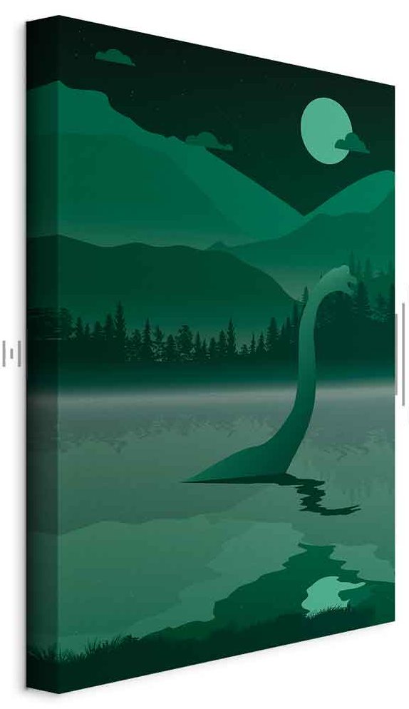 Leinwandbild - Loch Ness (1 Part) Vertical