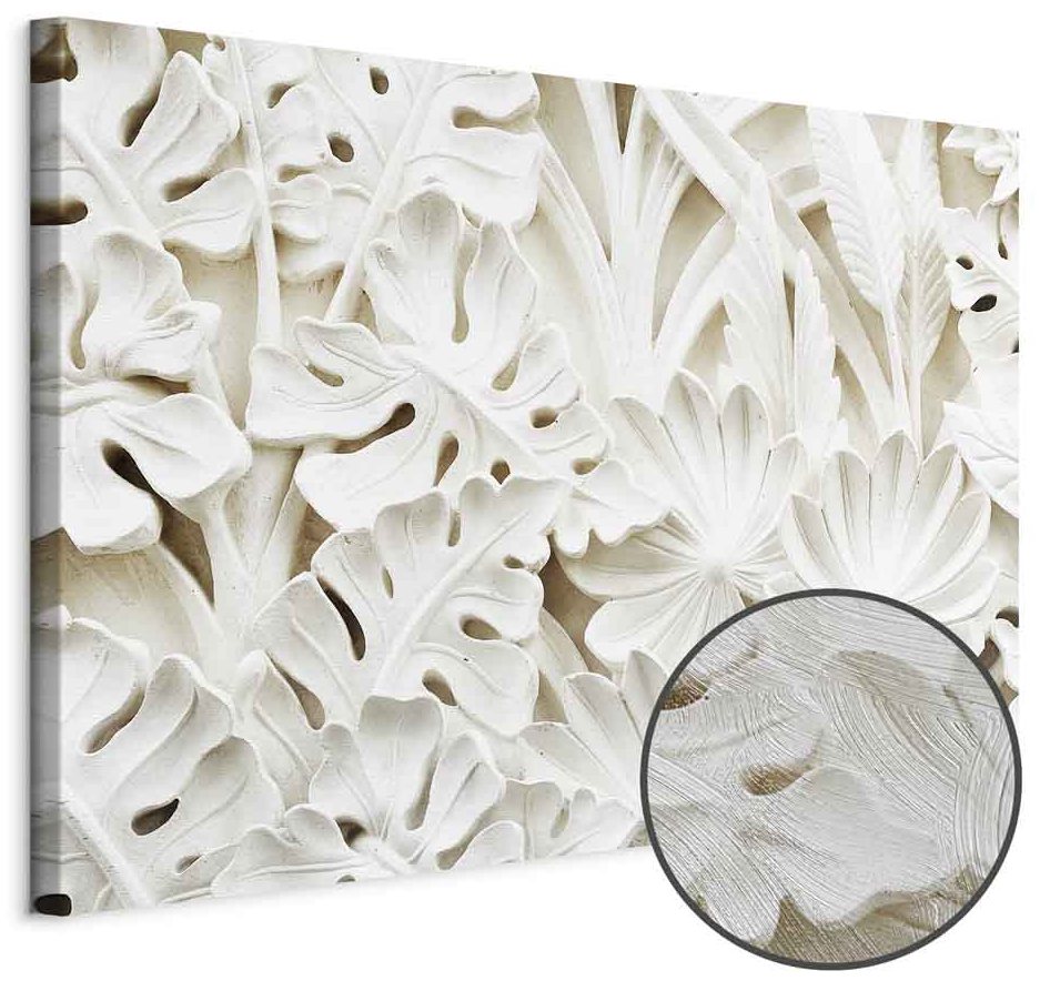 Leinwandbild - Ceramic Leaves (1 Part) Wide