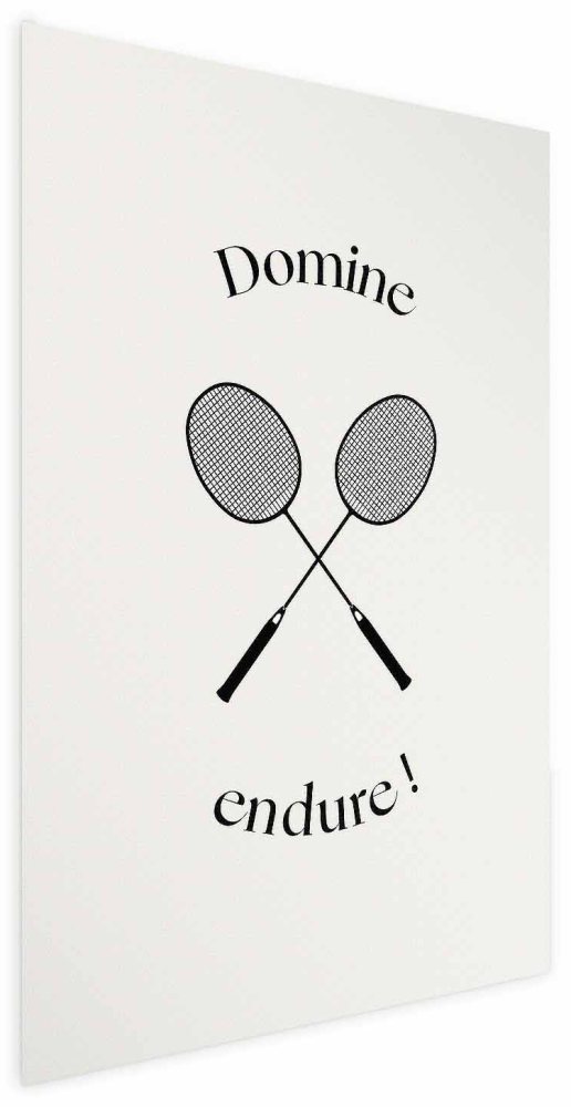 Poster - Summer Games - Badminton Rackets on a White Background