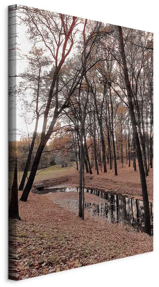 Leinwandbild - Autumn Walk (1 Part) Vertical