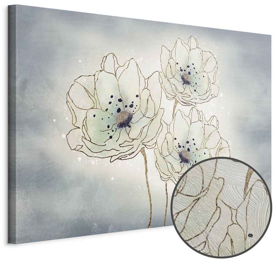 Leinwandbild - Ocean Flowers (1 Part) Wide