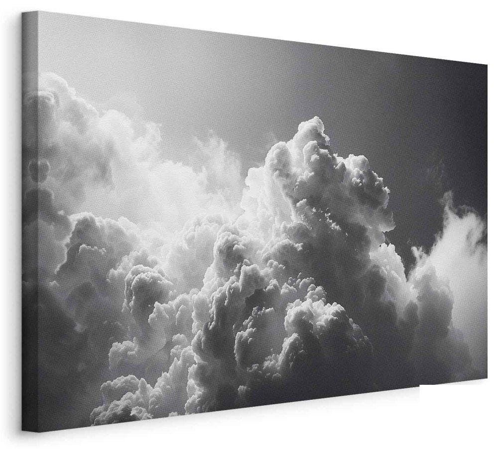 Leinwandbild - Extraordinary Phenomenon: The Sun Illuminating Dark Clouds