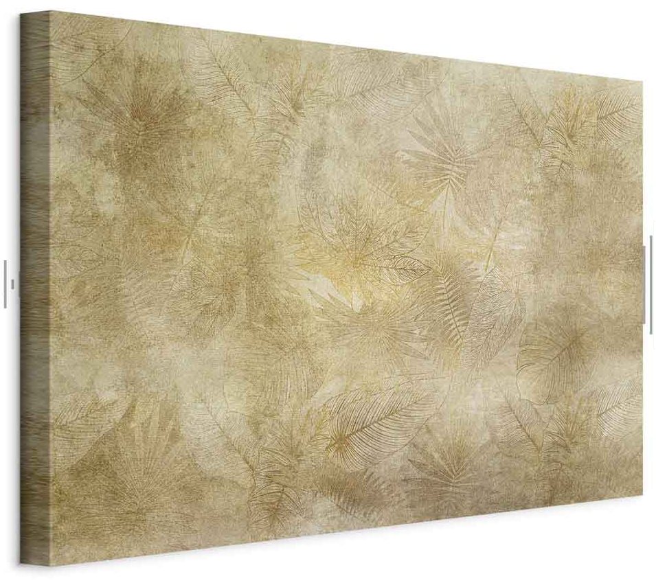 Leinwandbild - Vintage Leaves (1 Part) Wide