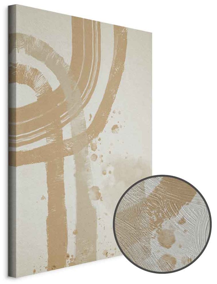Leinwandbild - Beige Minimalism (1 Part) Vertical
