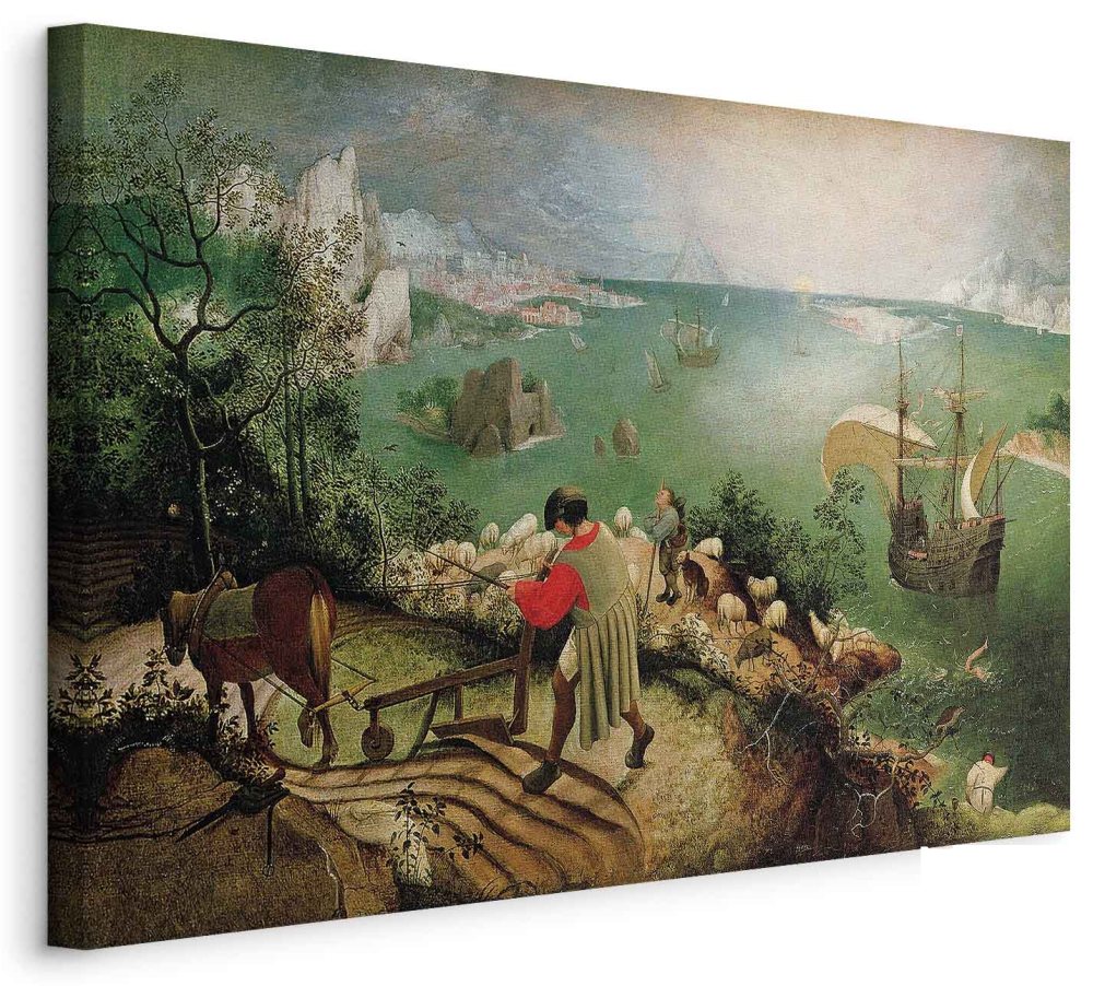 Leinwandbild - Pieter Bruegel the Elder – Landscape with the Fall of Icarus