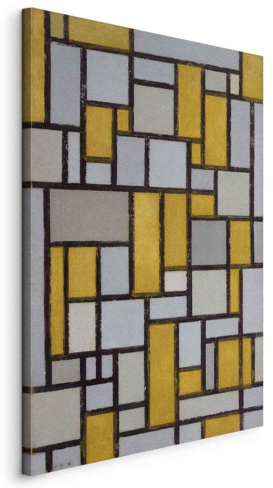 Wandbild XXL - Piet Mondrian – Composition with Grid 27