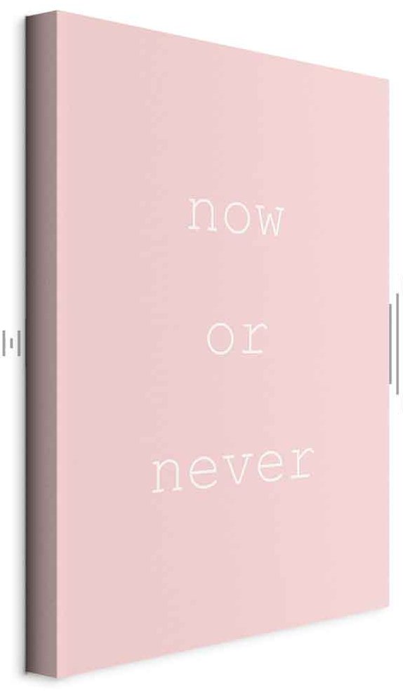 Leinwandbild - Now or Never (1 Part) Vertical
