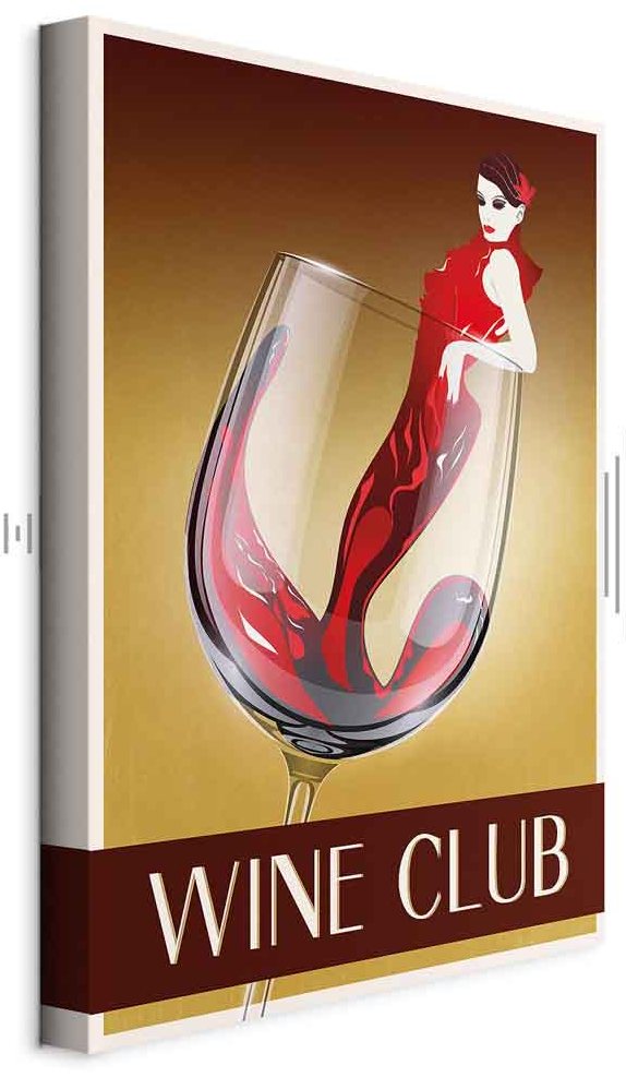 Leinwandbild - Wine Club (1 Part) Vertical