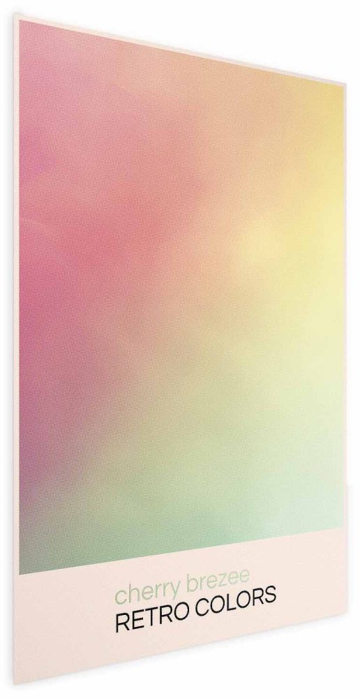 Poster - Cherry Breeze - Pastel Gradient in Soft, Retro Colors