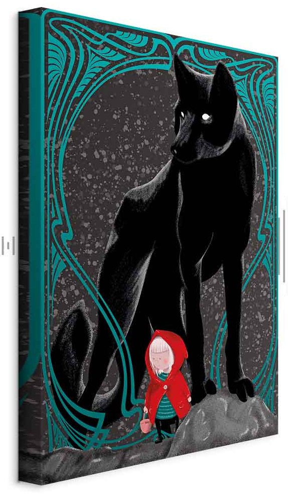 Leinwandbild - Red Riding Hood (1 Part) Vertical