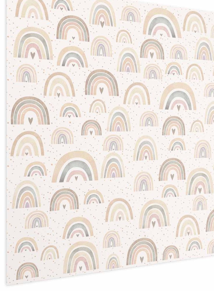 Poster - Rainbows and Hearts