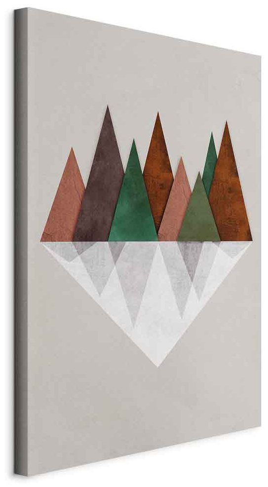 Leinwandbild - Symmetrical Land (1 Part) Vertical