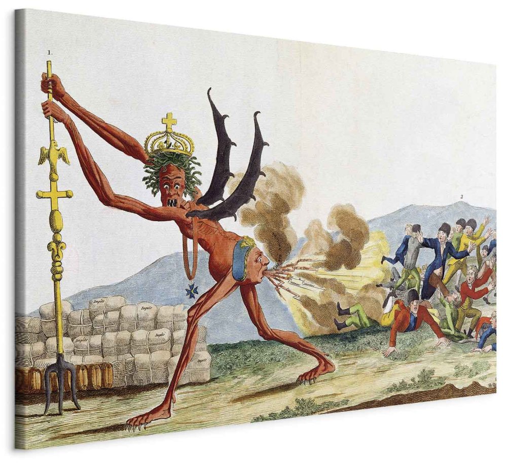 Wandbild XXL - Jacques-Louis David – Caricature of the English Government