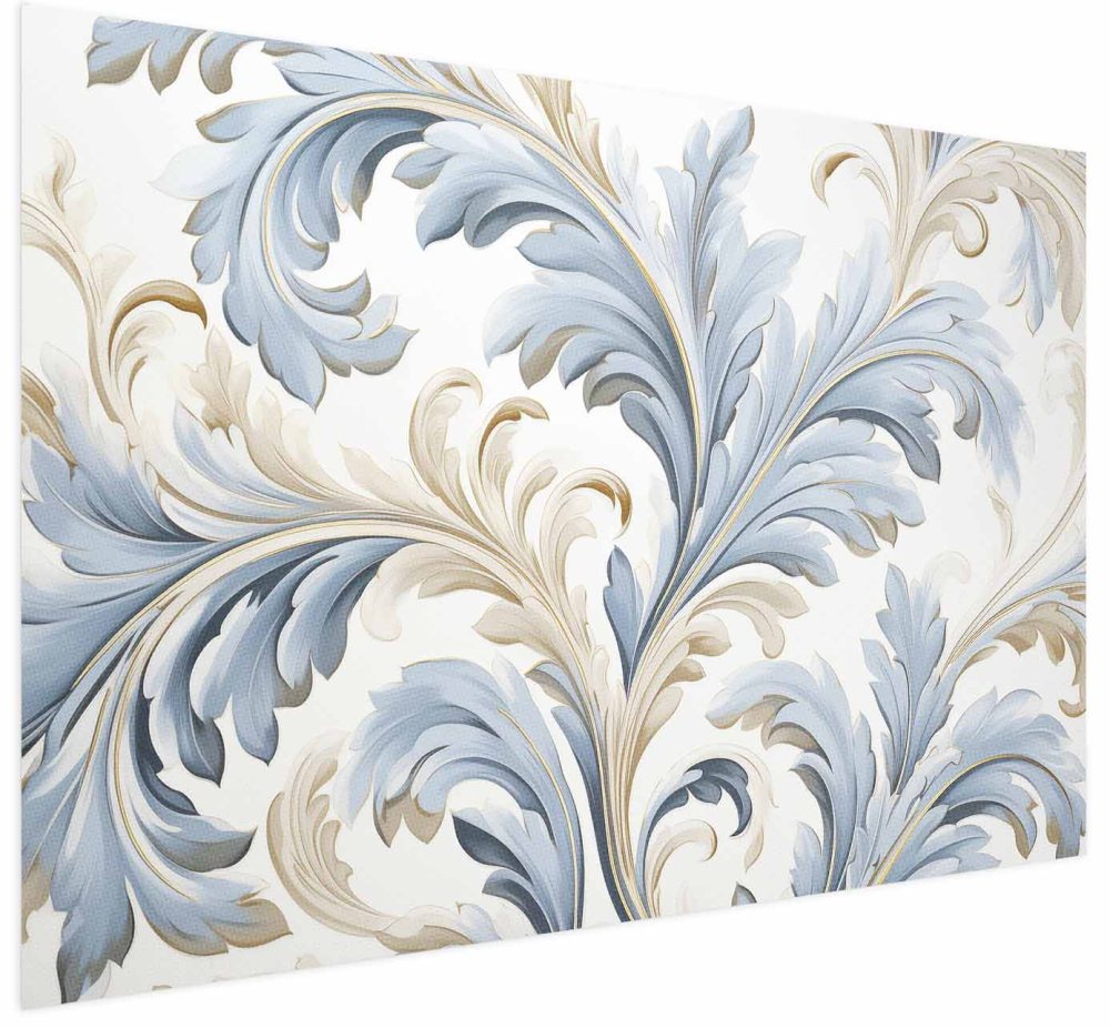 Poster - Baroque Vines in Light Colors