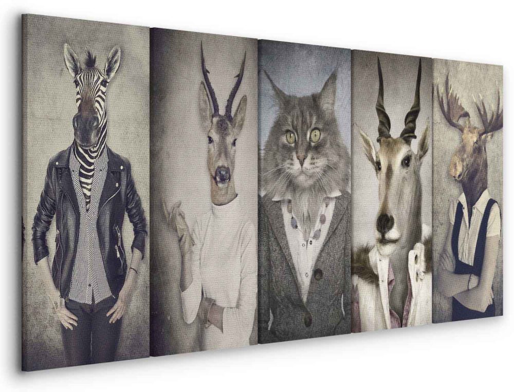 Leinwandbild - Animal Masks I